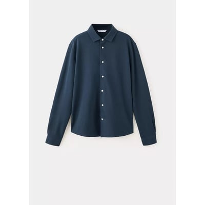 Polo en coton à manches longues avec boutons MANGO TEEN