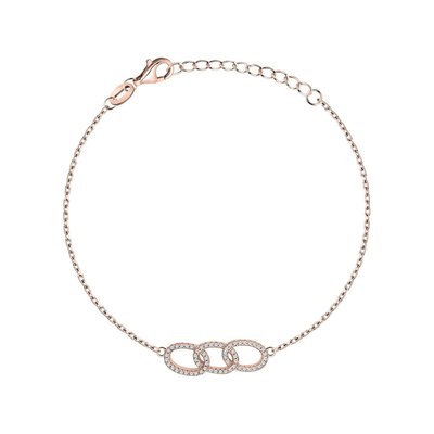 Bracelet en argent 925 et oxyde de zirconium CLEOR