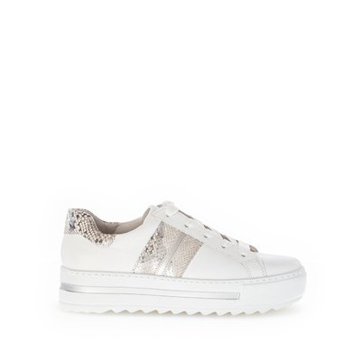 Sneakers en cuir à talon plat GABOR