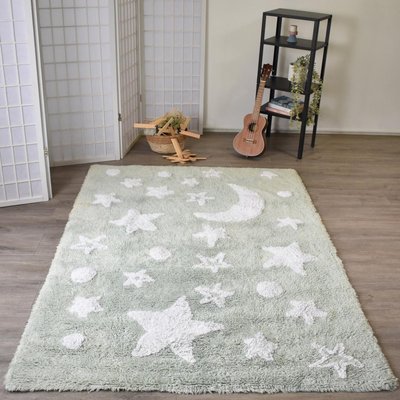 Tapis enfant Lavable 30° en coton BIO NIGHT UN AMOUR DE TAPIS