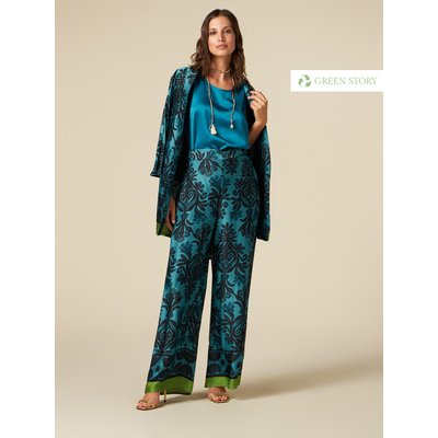 Pantalon large en satin de viscose respectueux de l’environnement OLTRE