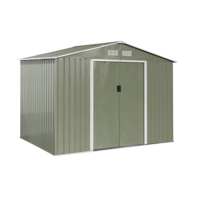 Abri de jardin métal 5,29m² avec kit d'ancrage FERRAIN SWEEEK