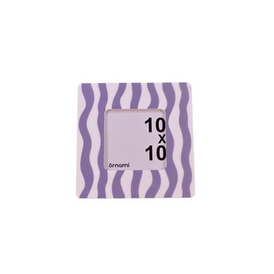 Cadre photo rayé vagues 17x17 cm ORNAMI