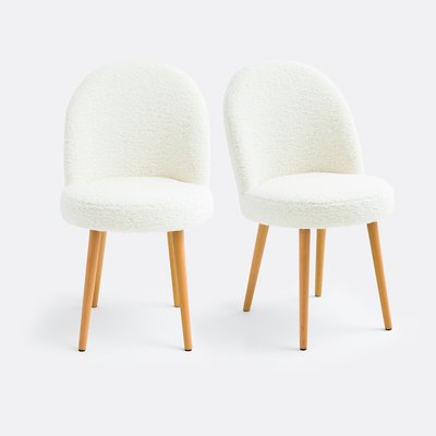 Lot de 2 chaises tissu bouclette, Inès LA REDOUTE INTERIEURS