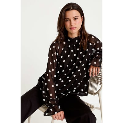 Blouse droite voile manches longues CACHE CACHE