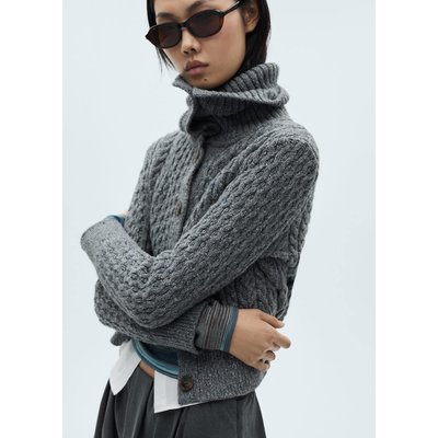 Cardigan chiné torsades MANGO