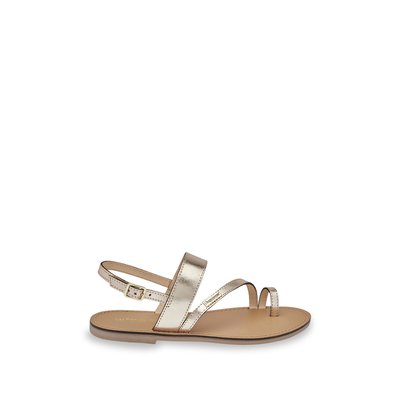 Sandales plates entre-doigt en cuir BADIANE LES TROPEZIENNES PAR M BELARBI