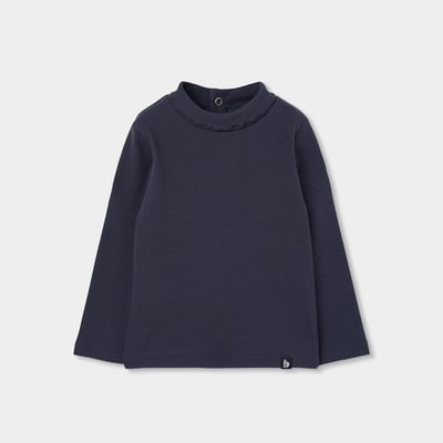 T-shirt fille en maille côtelée BOBOLI