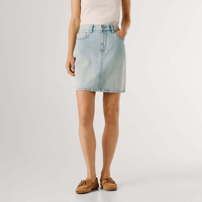 Jupe Courte Coupe Regular En Denim PEPE JEANS
