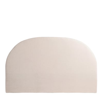Tête de lit en coton et lin demi-lune L170cm- NOUSSA DRAWER