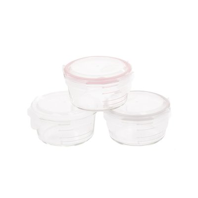 Bols de conservation verre 280 ml roses BO JUNGLE