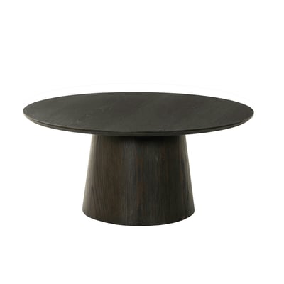 Table basse ronde 80 cm en chêne LOREN PIER IMPORT