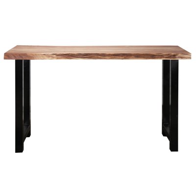 Table haute de repas en bois et acier - AUSTIN MATHI DESIGN