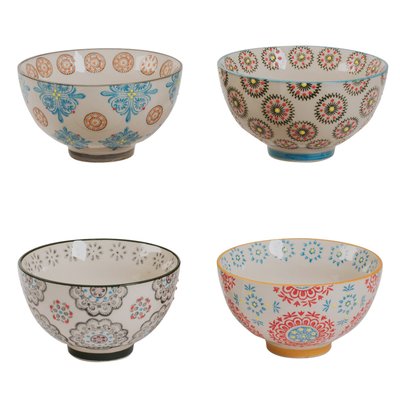 Coffret de 4 coupelles   11 cm-BOHÈME TABLE PASSION