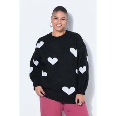 Pull oversize, motifs cœurs STUDIO UNTOLD