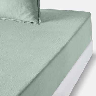 Spannbettlaken Linot aus vorgewaschenem Leinen, Steghöhe 35 cm LA REDOUTE INTERIEURS