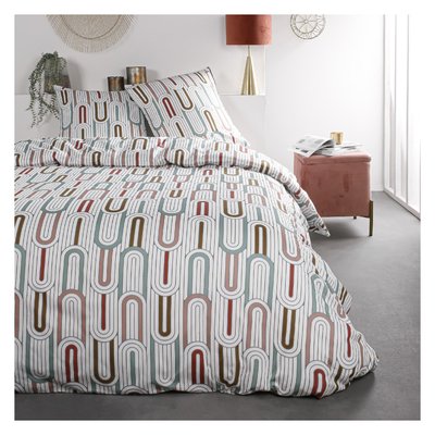 Parure de lit coton 2 personnes imprimé graphique SUNSHINE TODAY