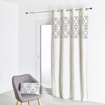 Rideau ameublement jacquard parement motif éthnique HOME MAISON