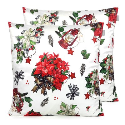 Lot de 2 housses de coussin en velour de NOËL RIBBON NAF NAF HOME