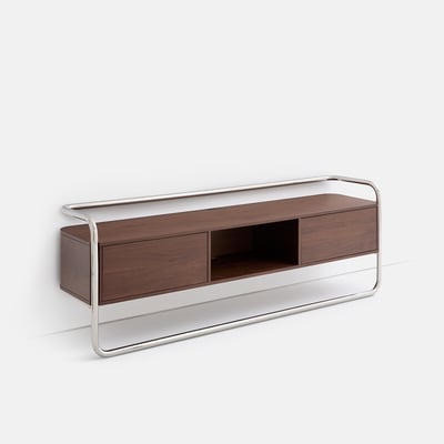 Meuble TV caisson 2 portes, largeur 176 cm, GIORGIO LA REDOUTE INTERIEURS
