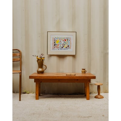 Table basse en bois Donna N°1062 - Bon état DEBONGOUT