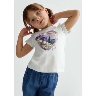 T-shirt en coton avec imprimé LIU JO