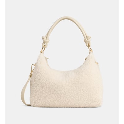 Sac à main shea bandoulière effet shearling GALERIES LAFAYETTE