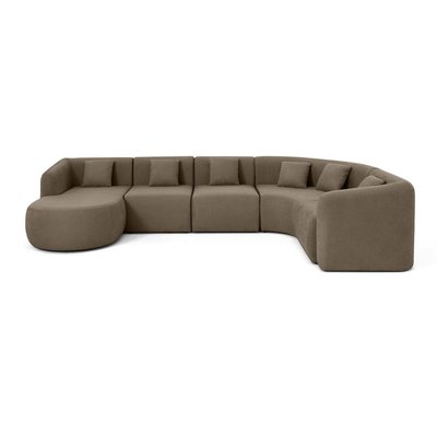 Canapé d'Angle gauche en Tissu 6 places - IKARE LISA DESIGN