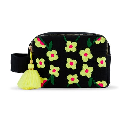 Pochette broderies fleurs KLERVIE WILD