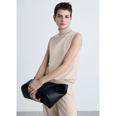 Top maille col montant MANGO