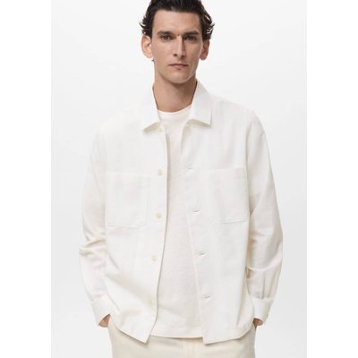 Surchemise lin poches MANGO MAN