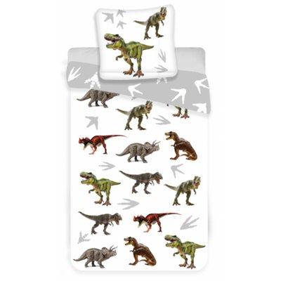 Parure de lit coton bébé Dinosaures HOME