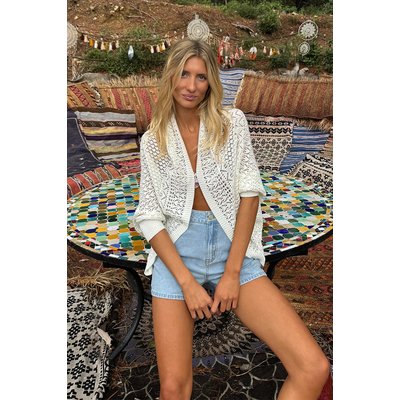Long cardigan ajouré MOLLY BRACKEN
