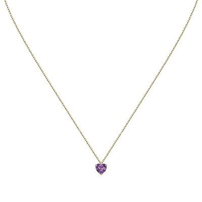 Collier en or 375 et améthyste CLEOR