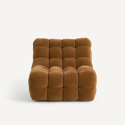 Fauteuil met fluwelen bekleding, Jud AM.PM