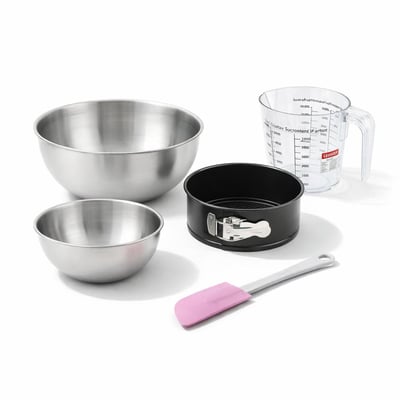 Set pâtisserie moule à panettone 18 cm, 2 bols à mixer, verre ZENKER