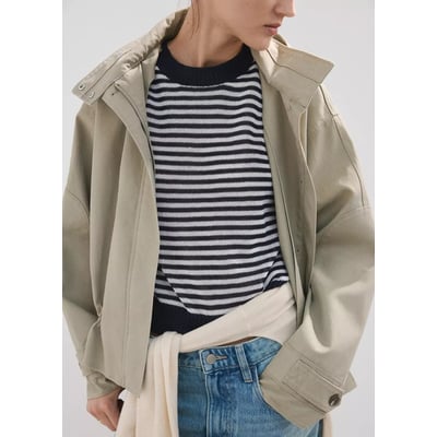 Pull-over crop à rayures MANGO