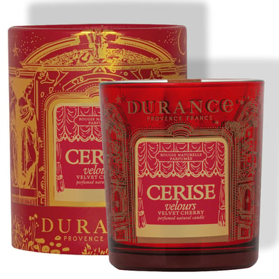 Bougie Mèche en Bois Cerise Velours DURANCE