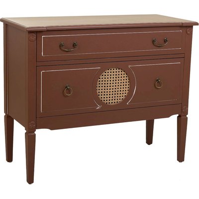 Commode bois et rotin avec tiroirs  ambiance naturelle RECOLLECTION