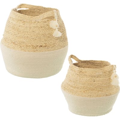 Panier en osier naturel (lot de 2) RECOLLECTION