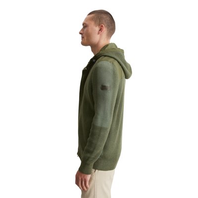 Cardigan à capuche regular en pur coton bio MARC O'POLO