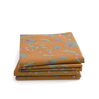 Lot de 4 serviettes de table coton lavé, Damrey LA REDOUTE INTERIEURS