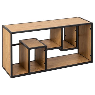 Etagère murale 4 niches en MDF et Métal TOILINUX