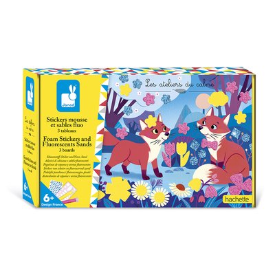 Stickers Mousse Sables Fluo Amis Forêt JANOD