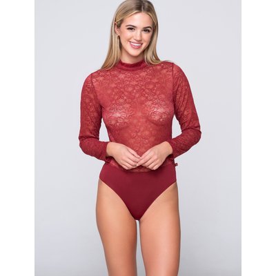 Body dentelle manches longues col montant MICRO TOUCH LACE LUNA SPLENDIDA