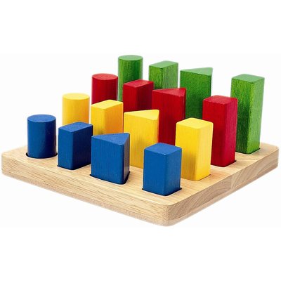 Plateau de 4 formes géométriques PLAN TOYS
