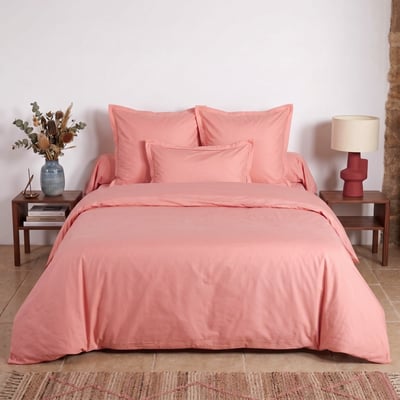 Housse De Couette Unie Percale De Coton - UNIS PERCALE TRADITION DES VOSGES