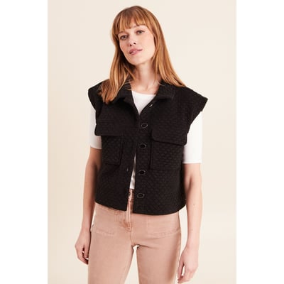 Veste courte droite sans manches BREAL
