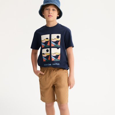 Bermuda de jogging en coton LA REDOUTE COLLECTIONS