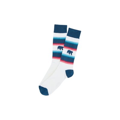 Chaussettes en coton imprimé Bear Pétrole Made in France ARTHUR